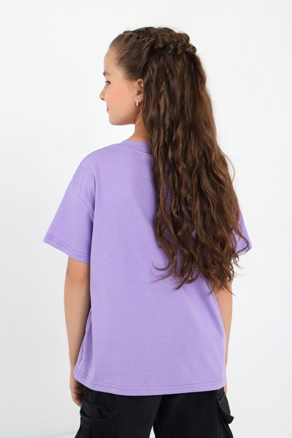Фуфайка (футболка) для девочки Кэш-1 Виотекс ЛИЛОВЫЙ