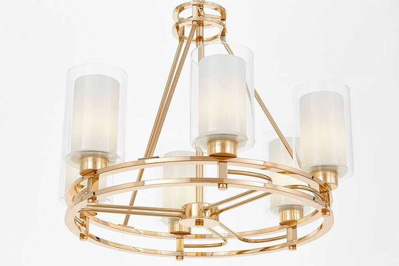 Подвесная люстра Lumina Deco Marietta LDP 8025-6 F.GD+WT