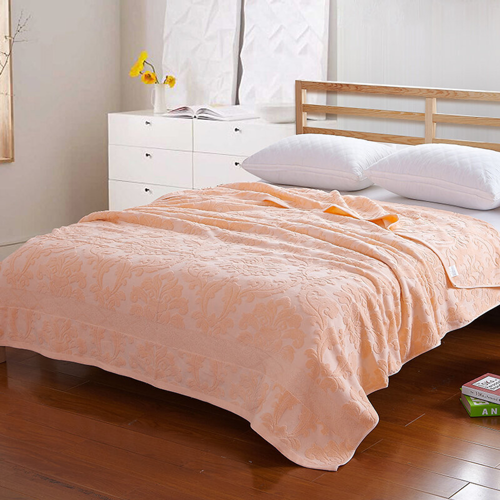 Простыня махровая / покрывало 150х200, 100% хлопок, арт. 03