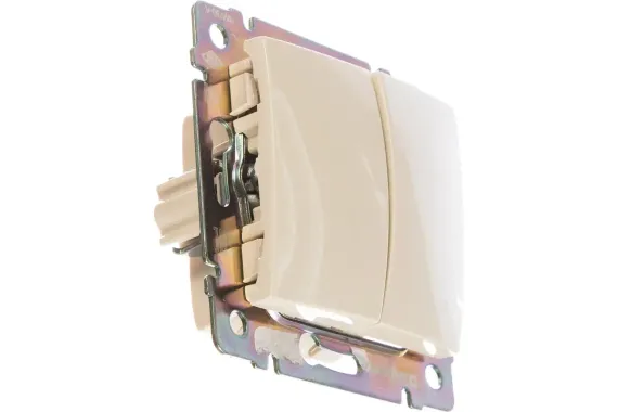 Выключатель Legrand Valena 2-клавишный слоновая кость 04176