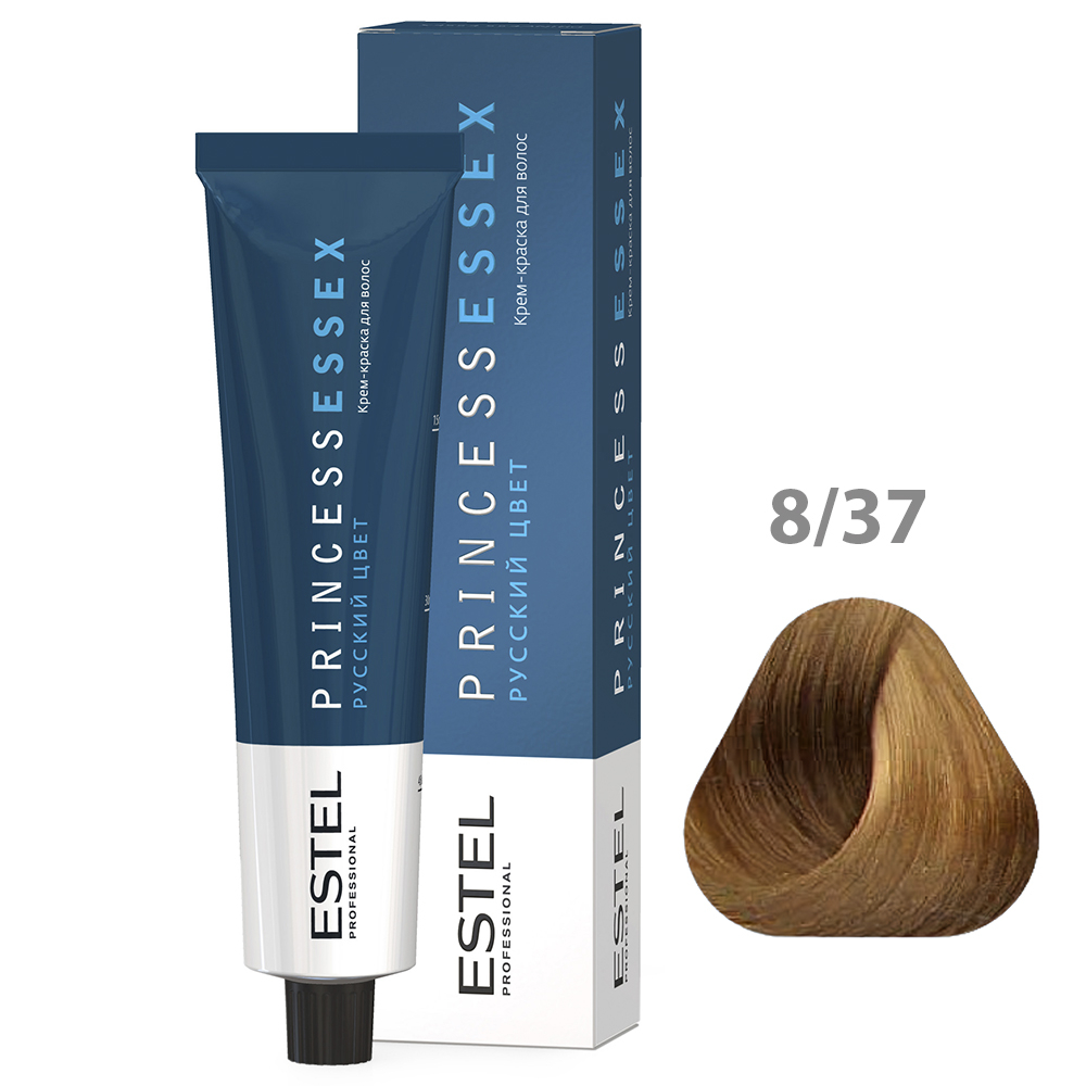 ESTEL PRINCESS ESSEX Крем-краска для волос, 8/37 светло-русый золотисто-коричневый , 60 мл