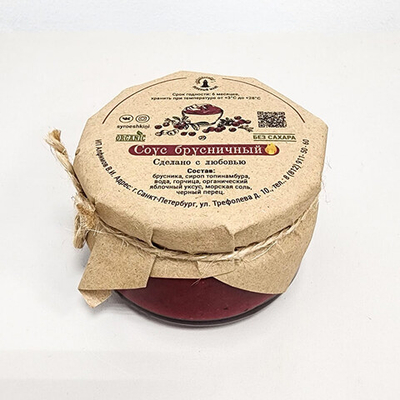 Соус брусничный "Сыроешькины", 100 г