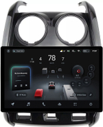 Магнитола для Renault Duster 1 2015-2020, Lada Largus 2021+ (мультируль/джойстик, рамка большая глянец) - Teyes CC4-PRO монитор 13" 2K QLED на Android 13, Snapdragon 778G, 8+128, AI, CarPlay, DSP, 4G SIM-слот