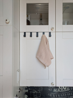 Вешалка крючки на дверь кухонного гарнитура, шкафа, черная