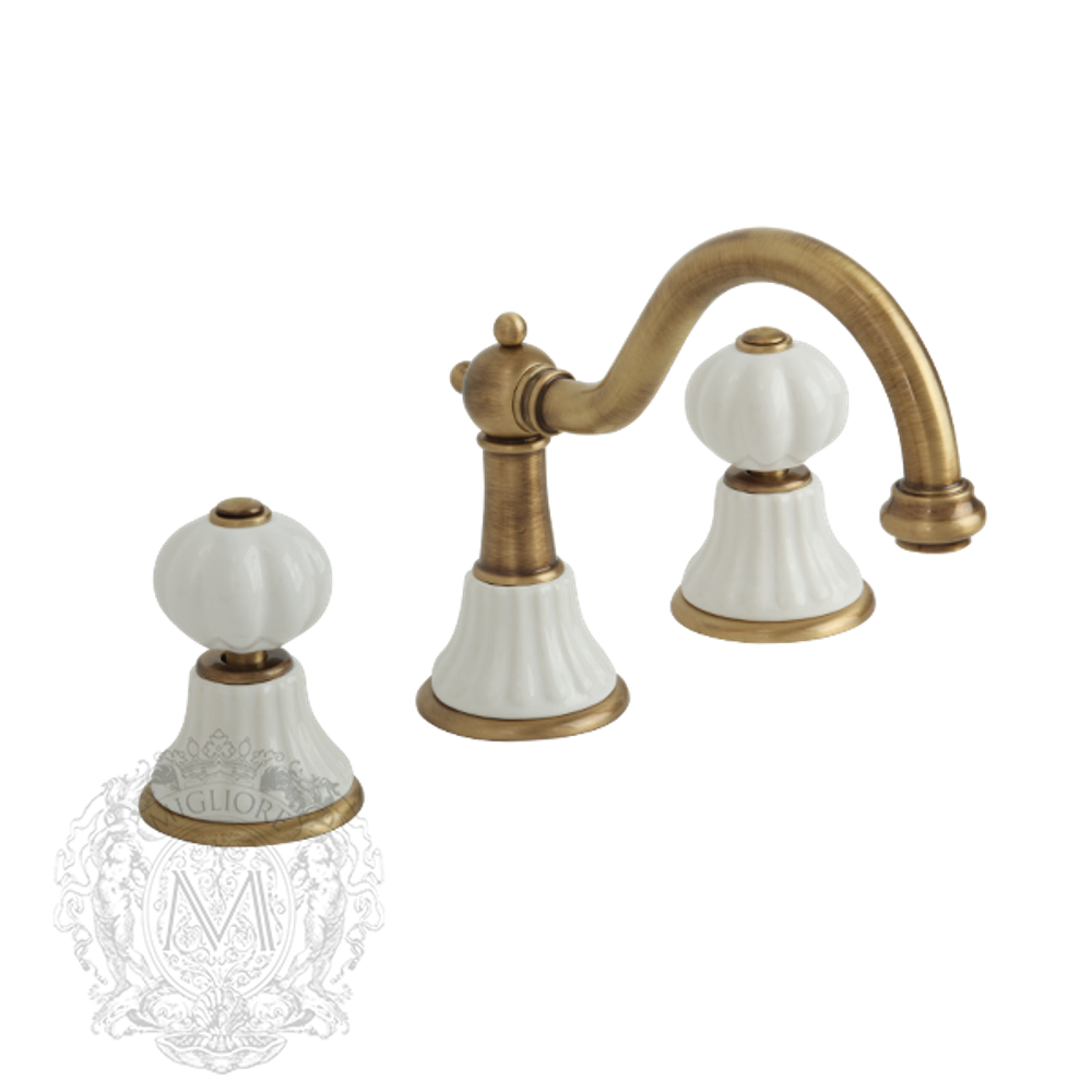 Смеситель для раковины на 3 отв. Migliore Olivia ML.OLV-5812 бронза