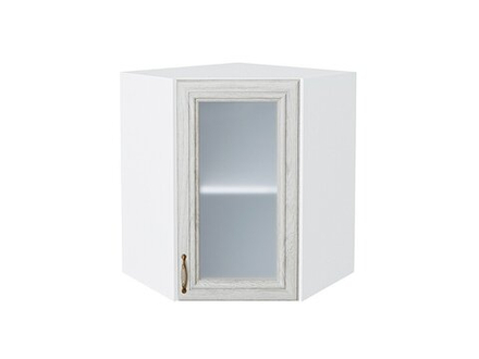 Шкаф верхний угловой остекленный Шале