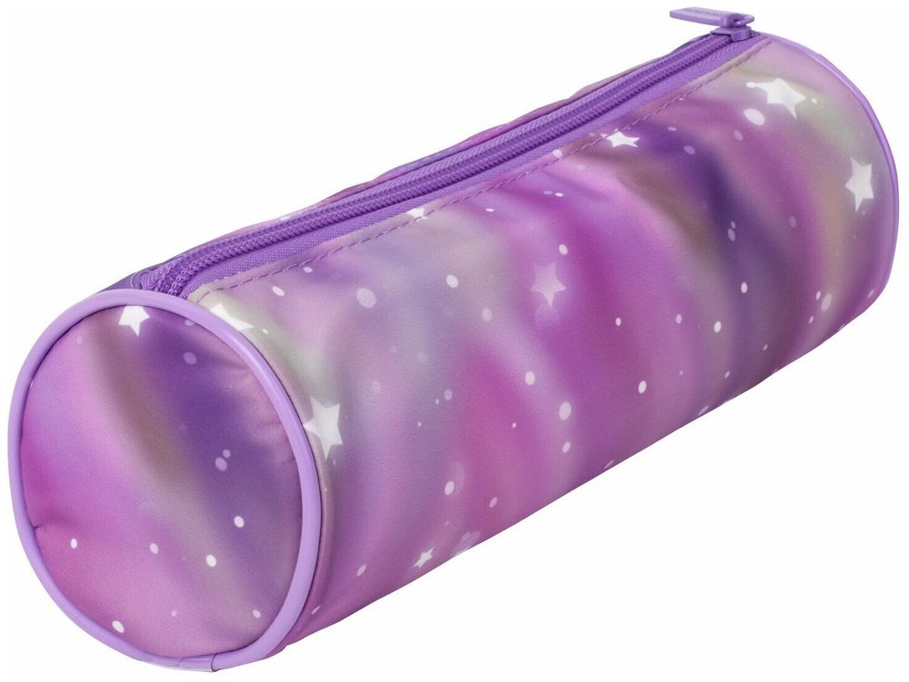 Пенал-тубус BRAUBERG, с эффектом SOFT TOUCH, полиэстер, "Stars2, 22х8 см, 270059