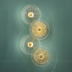 Бра Cloyd HELION-A W4 / выс. 62 см - латунь (арт.20160)