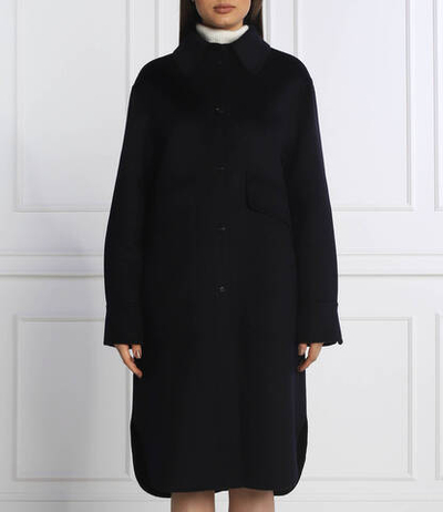 Хлопковое пальто Marc Cain - темно-синий(TS 11.03 W70)