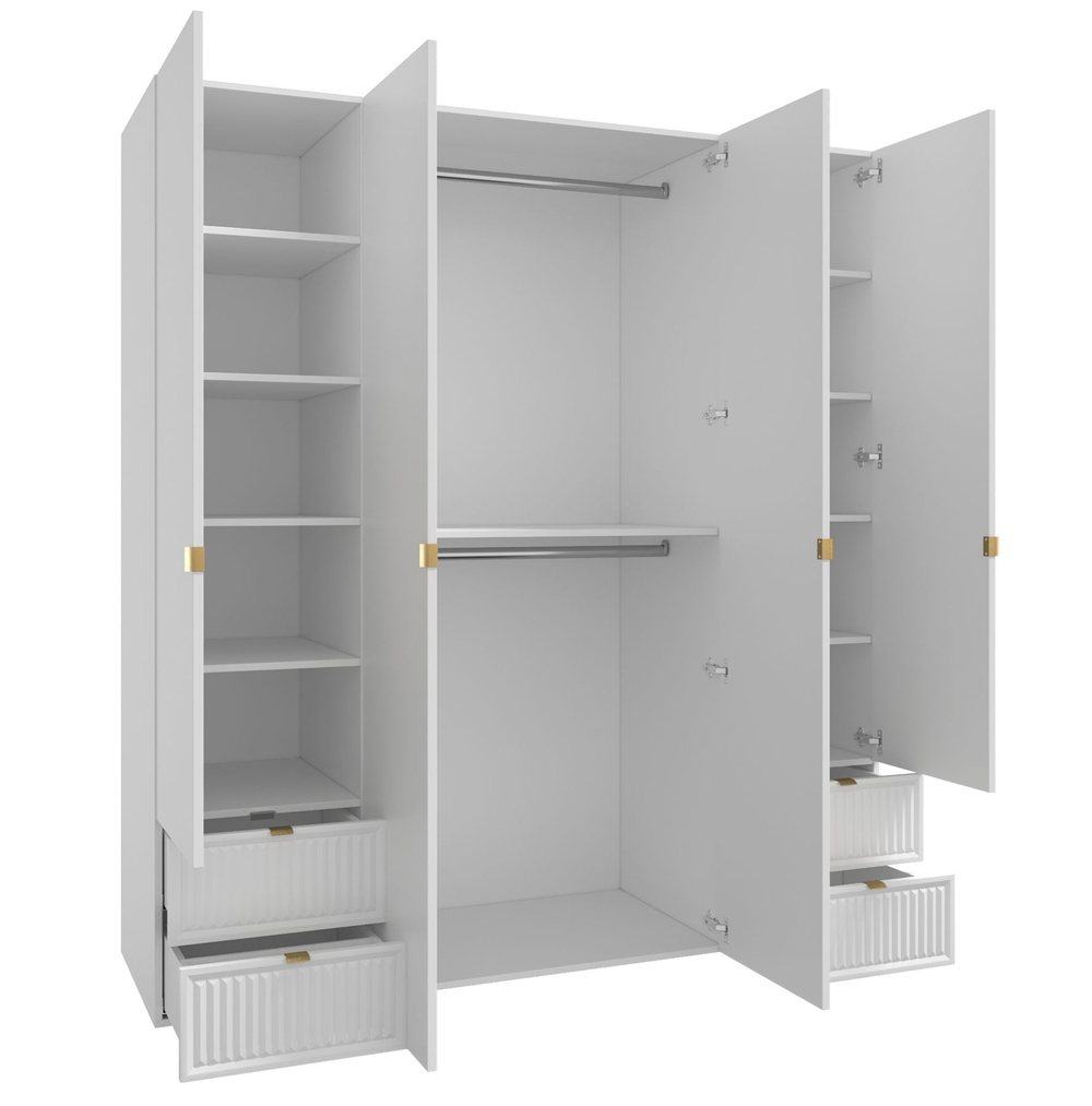 Шкаф для одежды, шкаф белый, Окленд 79-658