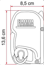Маркиза Fiamma F45S, 1.9м, настенная, корпус белый, полотно серое