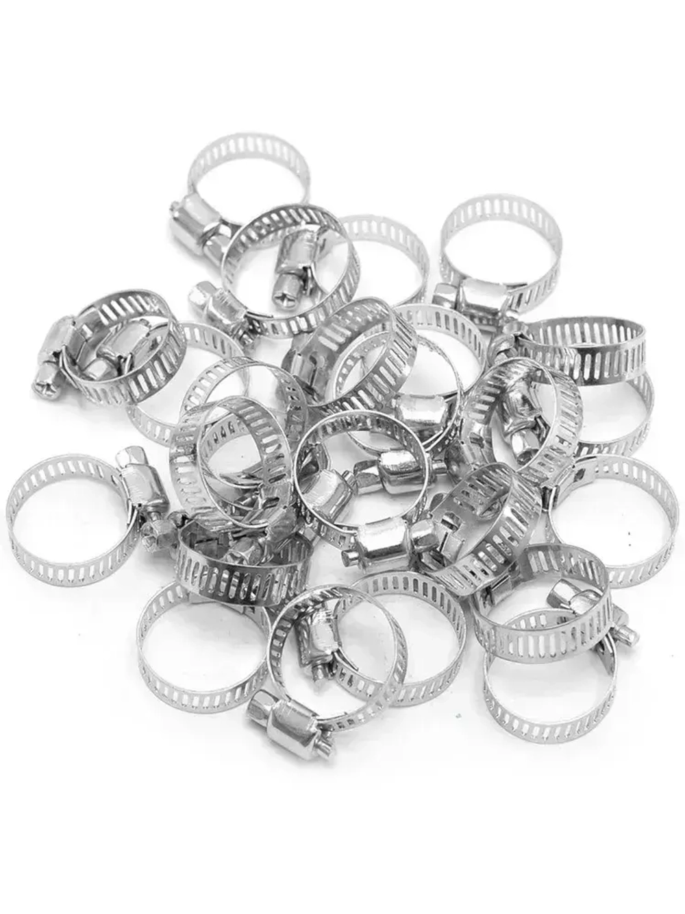 Хомуты металлические для шланга оцинкованные 25 шт 12-22 мм