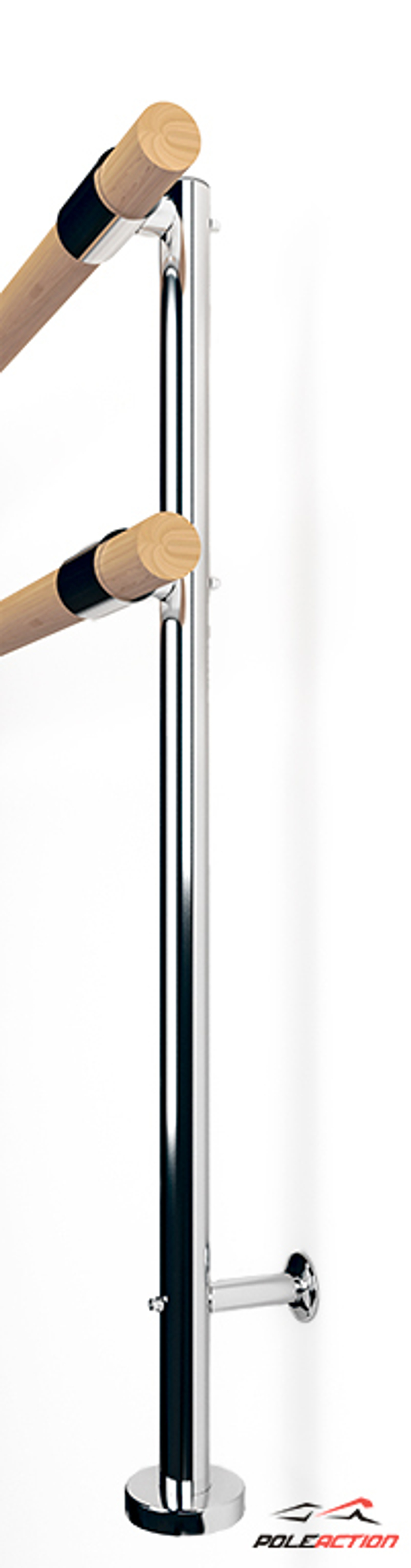 Модель №20 Стойка 2-х уровневого балетного станка Элегант (нержавеющая сталь)