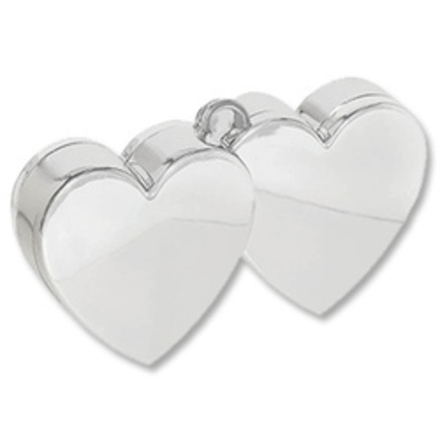 Грузик для шара, Два Сердца серебр 170гр 1 шт.