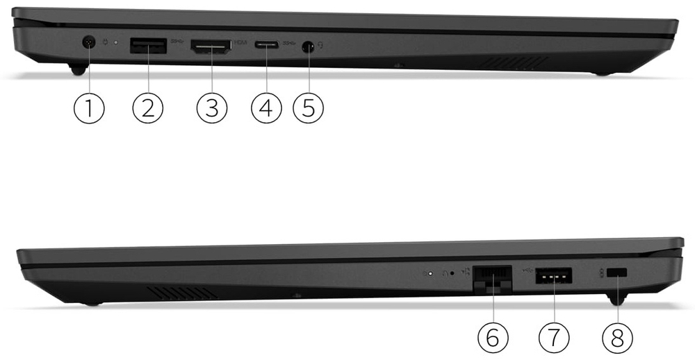 Ноутбук Lenovo V15 G2 IJL 15.6" / 8 Гб / SSD 256 Гб / Без ОС / 82QY00PERU