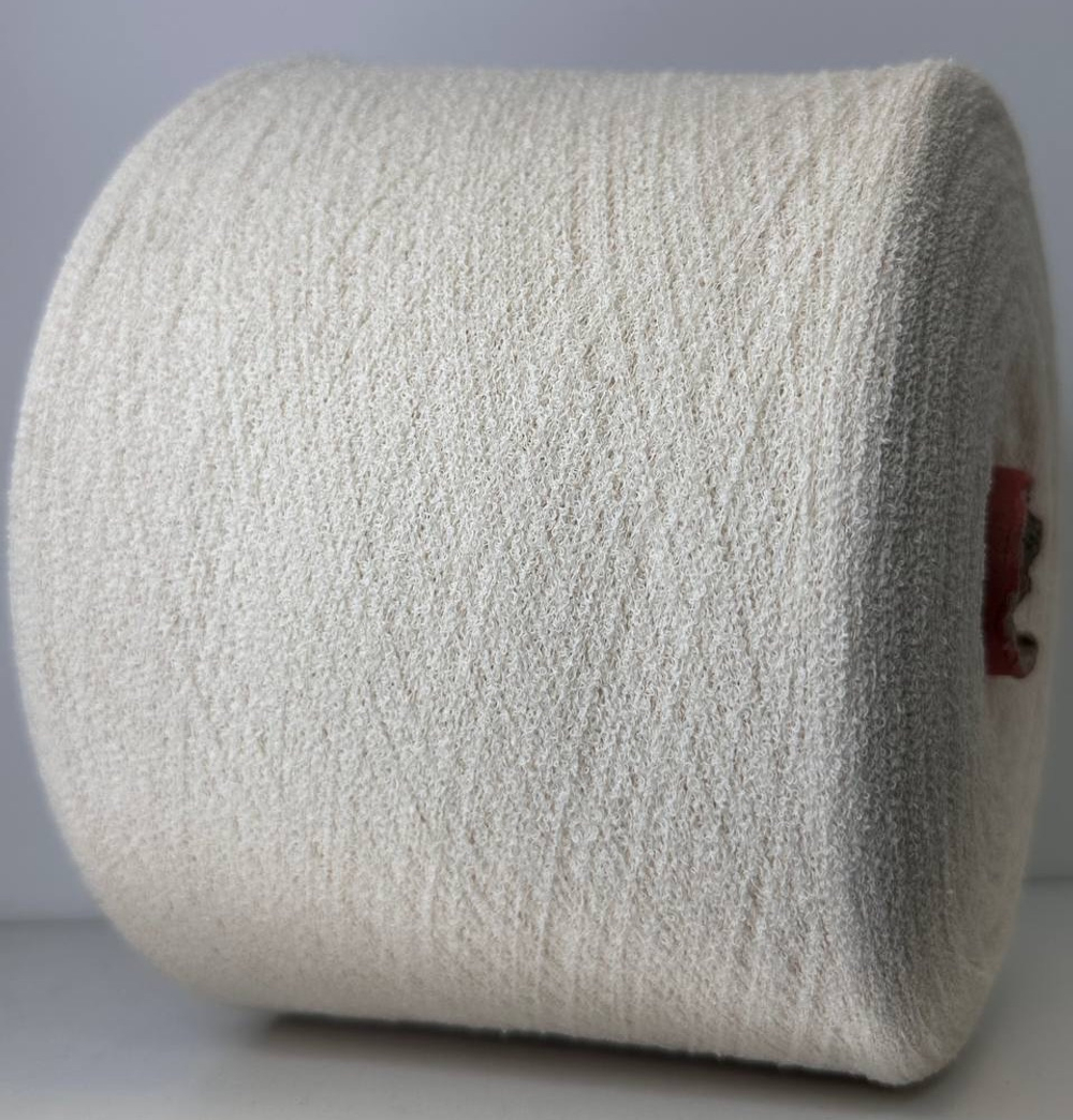 FLIP - Azeta Filati; 65% хлопок, 35% п/а; 1400м/100гр; минибукле; col. 84 NATURALE, цвет: молочный; S714 MP