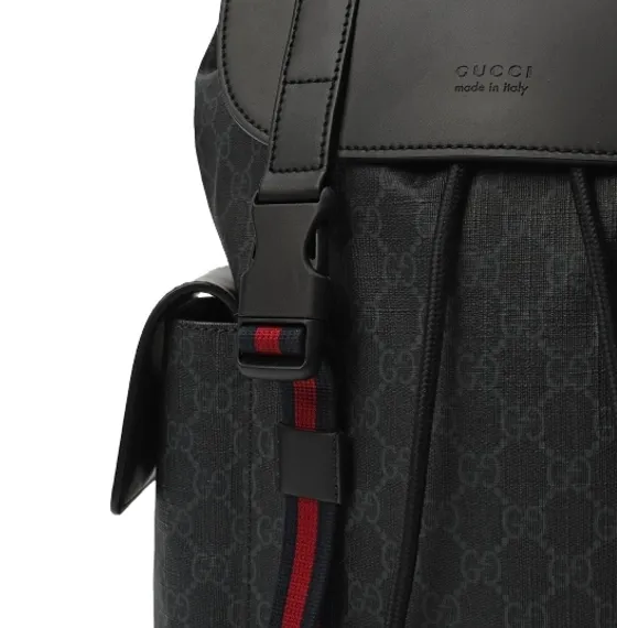 Рюкзак Gucci leather canvas GG bag