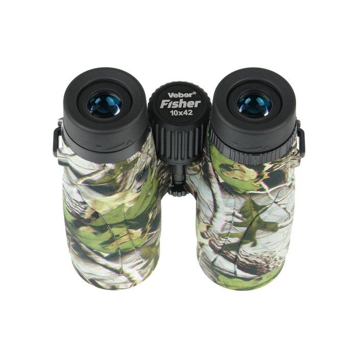 Бинокль Veber Fisher 10x42 камуфлированный