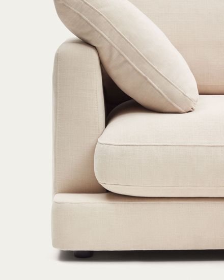 Gala 4-местный диван с правым шезлонгом бежевый 300 см