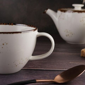 Чашка чайная 350 мл, фарфор "NOBLE" серия "Grace"