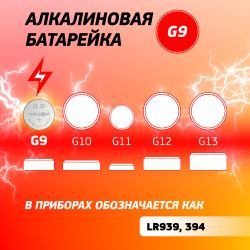 Батарейки Трофи G9 LR936, LR45 ENERGY POWER Button Cell