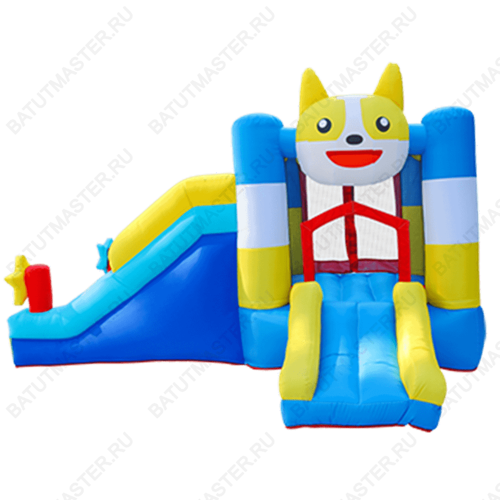 Батут для детей на дачу "В гостях у кота" 3,3*2,5*2 м