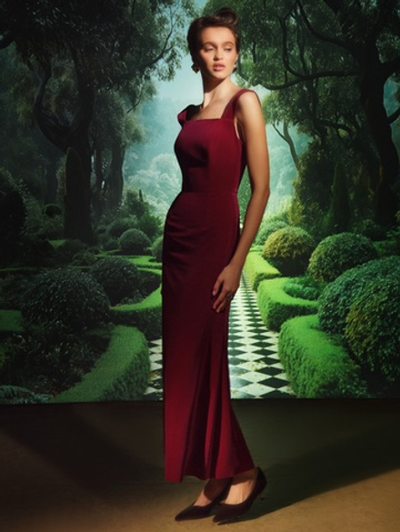 Силуэтный жакет с платьем