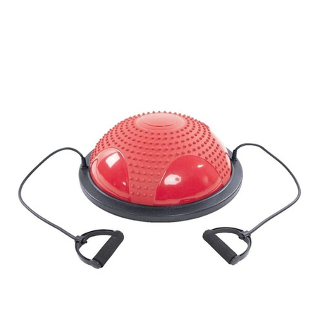 Полусфера Bosu IRON PEOPLE VF97422B с эспандерами, с насосом (60*21см)