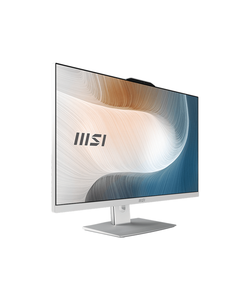 Моноблок MSI Modern AM272P 1M AiO 27" FHD (1920x1080)IPS AG Non-touch, Core i3-100U (1.2GHz), 16GB DDR5(2x8GB),512GB SSD M.2,Intel UHD,WiFi,BT,camera,WirelessKB&mouse Eng/Rus,NoOS,1y war-ty,White