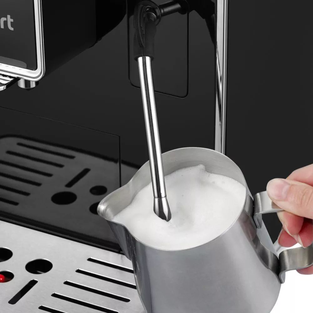 Кофемашина Kitfort КТ-7256 1350Вт черный/нержавеющая сталь