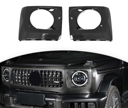 Карбоновая рама передних фар для Mercedes-Benz G class W465 G63 2025+ Гелик Гелентваген