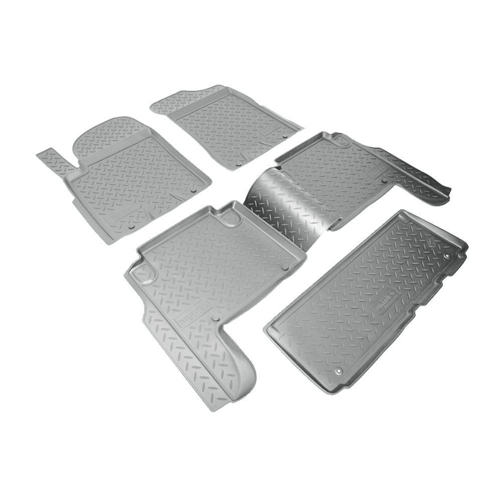 Ковры в салон Norplast/Unidec для Nissan Patrol (2010-)Полиуретан,Серый, арт.NPL-Po-61-49-G