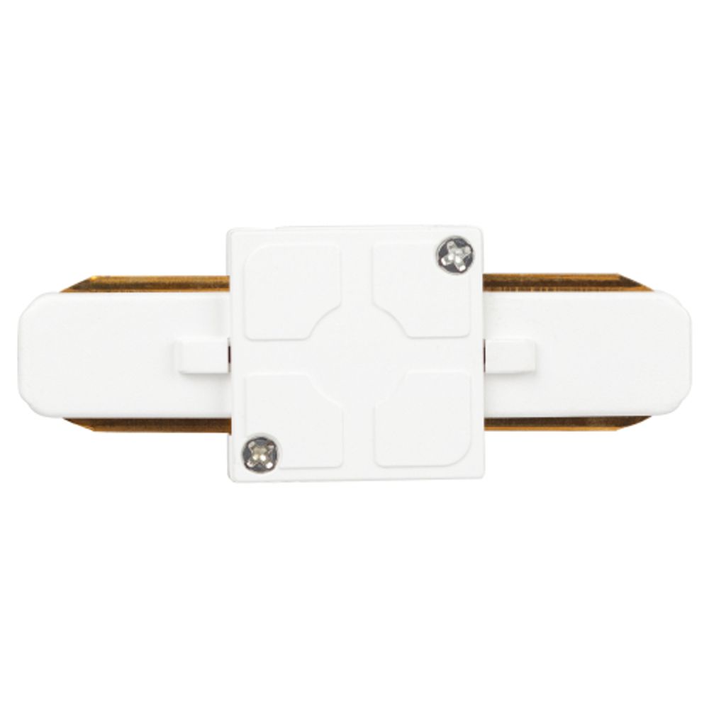 Коннектор питания ЭРА TR7-C 2W I WH для однофазного шинопровода прямой белый | Однофазный шинопровод и аксессуары