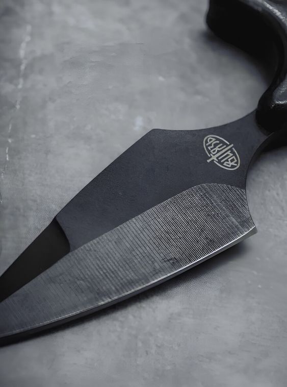 Тактический нож тычковый туристический Черный