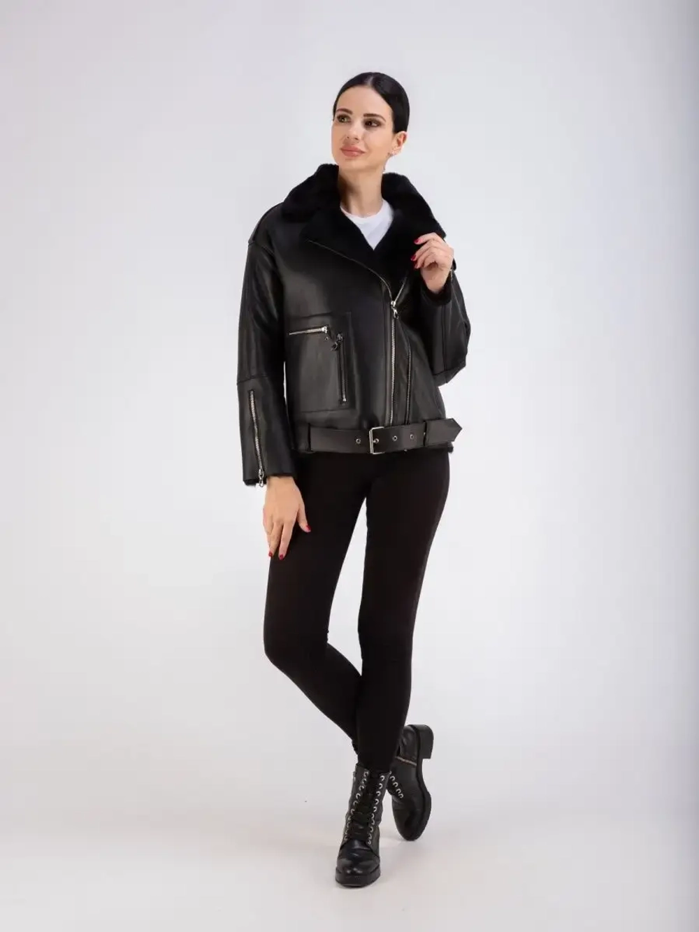 Дубленка женская натуральная зимняя