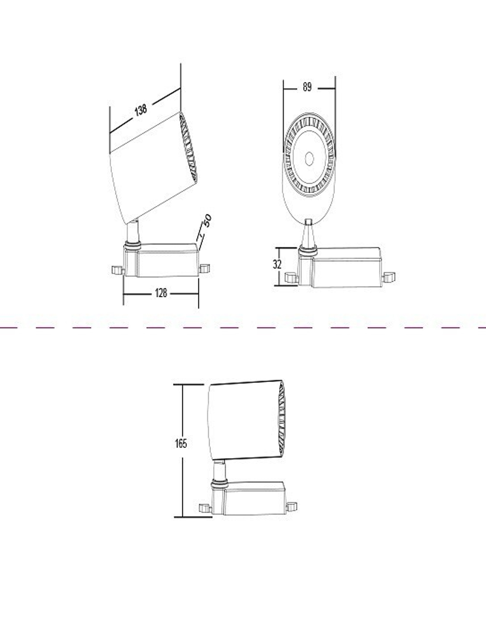 Трековый светильник Maytoni Technical TR003-1-30W3K-B