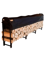 Поленница Barnas 360х42х118 см, 2.1 м3, дровница уличная с тентом