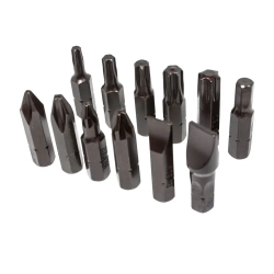 Отвертка ударная с набором бит и адаптерами,17пр.1/2''(F)х5/16''(F) 5/16''(М)x1/2''(М)(PH2,3,PZ2,3,SL9,11мм,Torx 25,30,40,45,50,Hex 6,8,10ммх36мм)в ке FORCEKRAFT FK-5171