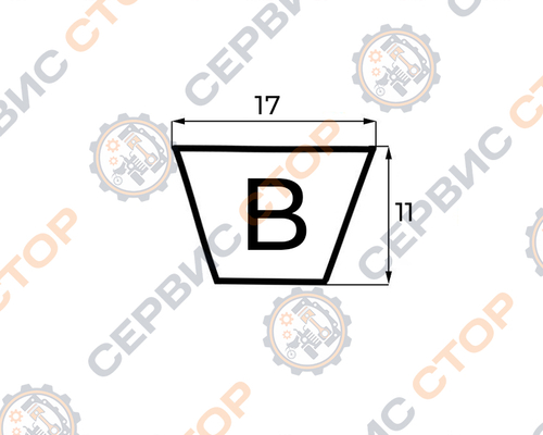 Ремень В(Б)-3090 Lp/3050 Li