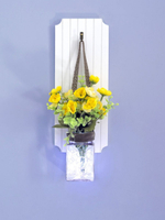 Декор для дома и интерьера букет цветов в вазе с подсветкой