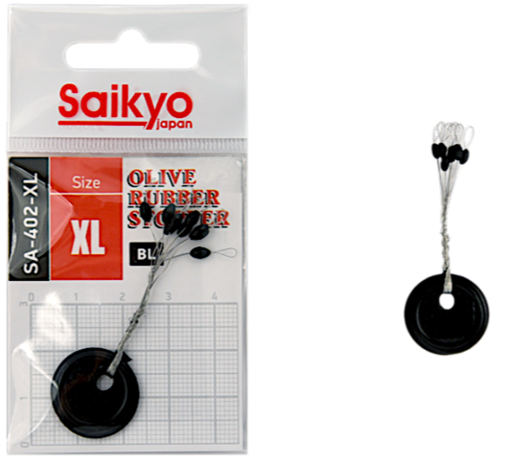 Стопор Saikyo SA-402 Оливка Black 1уп -
