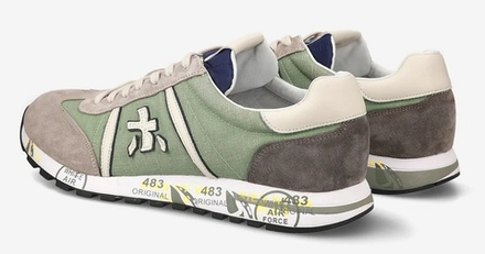 Premiata Lucy 6602 Серые с зеленым