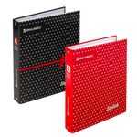 Тетрадь на кольцах А5 (175х215 мм), 120 л., обложка ламинированнный картон, клетка, BRAUBERG, "Стиль", 402006