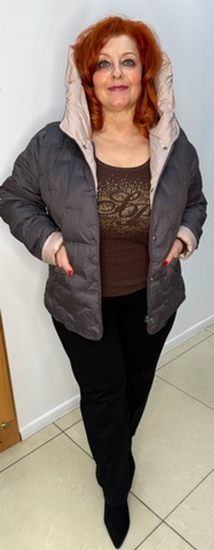 Весенне-осенняя курточка в графитовом цвете