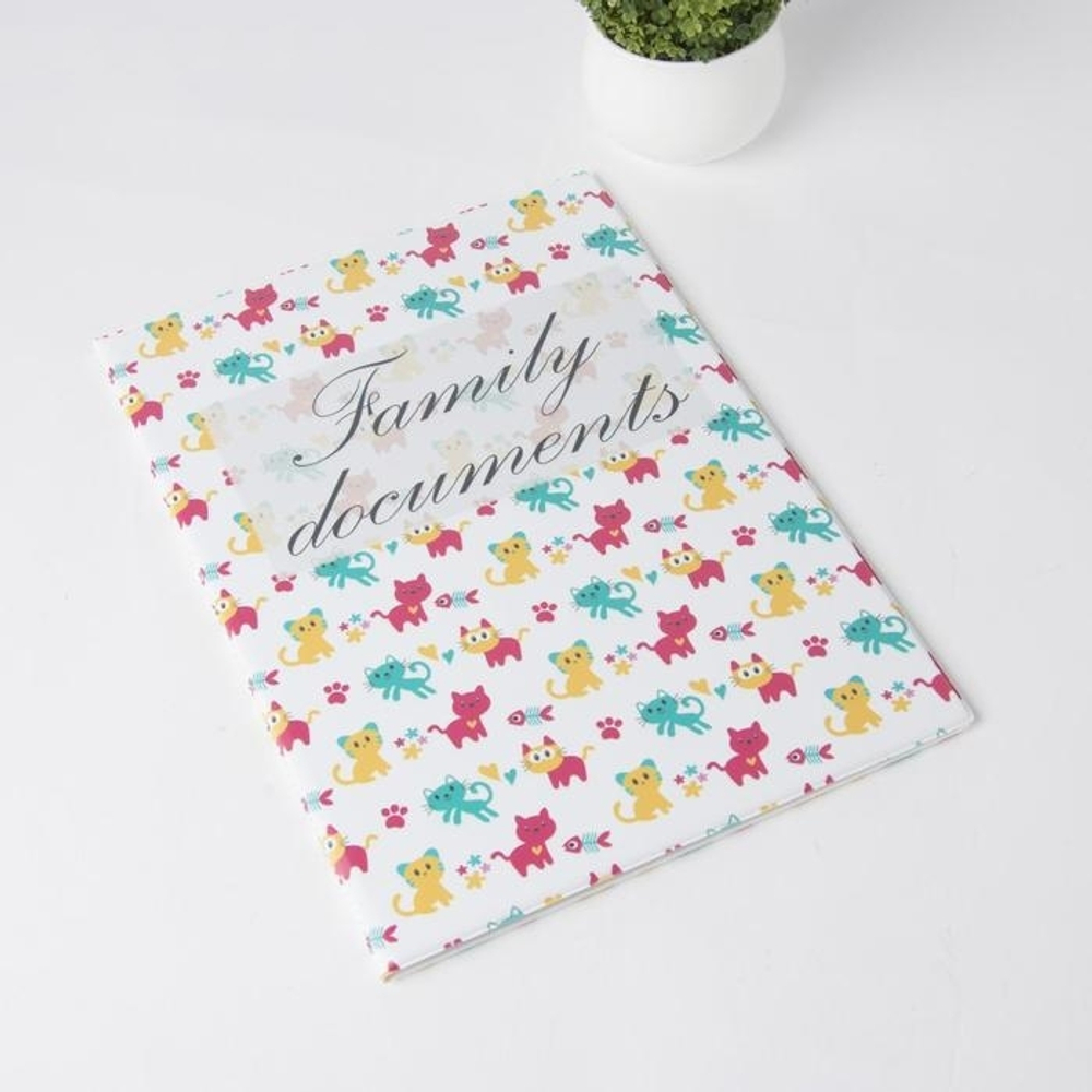 5243176 Папка для семейных документов, 3 комплекта, цвет белый