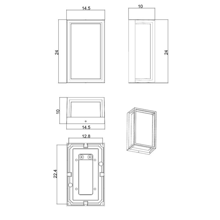 Уличный настенный светодиодный светильник Arte Lamp Menkar A1332AL-1BK
