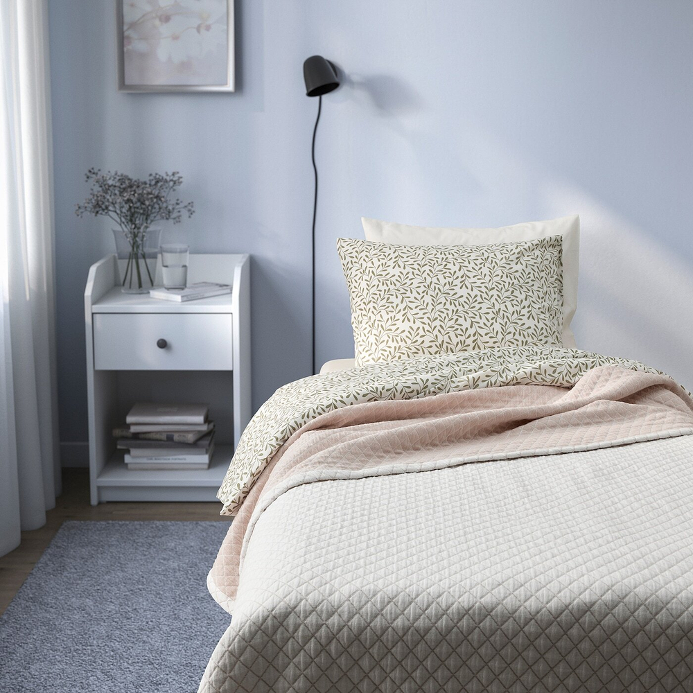 IKEA PRAKTVIAL  (ИКЕА ПРАКТВИАЛ)  -  Покрывало, кремовое, 160x250 см