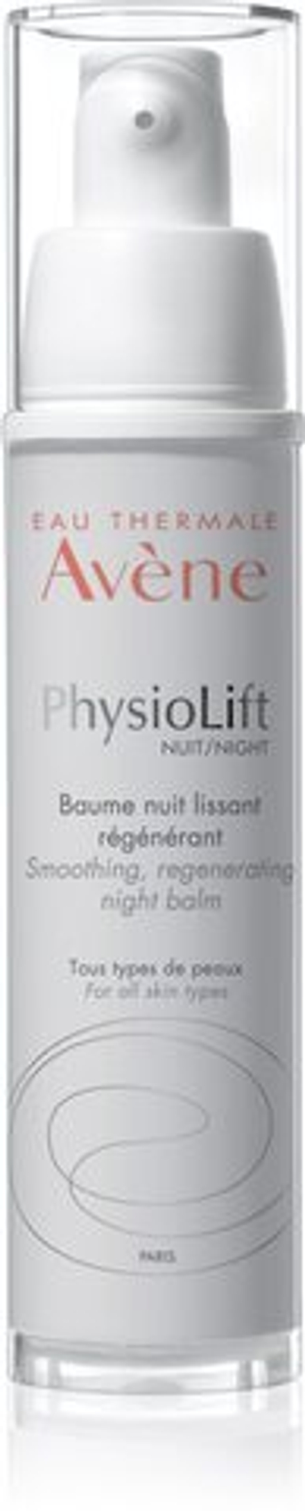 Avene PhysioLift - разглаживающий и регенерирующий ночной бальзам против глубоких морщин /   30  ml  / GTIN 3282770049350