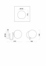 Настенный светильник (бра) Freya FR5013WL-01CH