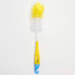 1593004 Ёршик для бутылочек, с губкой, цвета МИКС